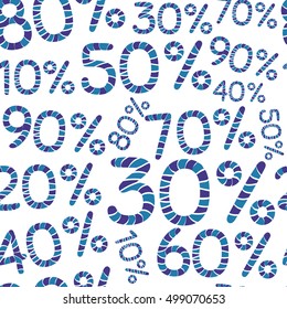 Seamples percent pattern. Discount price off and sales design template. Shopping and low price symbols. Percent sale. Vector illustration.