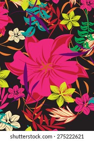 Seamples Vector Flower Pattern 
