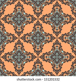 Seampless pattern victorian style vector icon