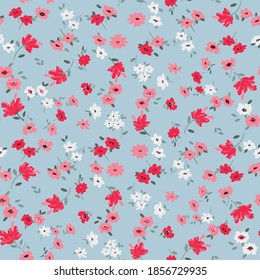 Textura sin foco con flores y hojas
