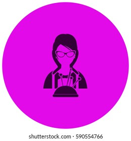 Seamstress vector  icon