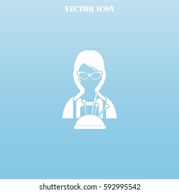 Seamstress vector  icon.