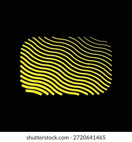 Sean Christopher Ward. 
Shutterstock
Líneas de contorno amarillas flotantes de textura dinámica