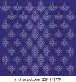 seanless white pattern on blue background for printing fabric, textiles
