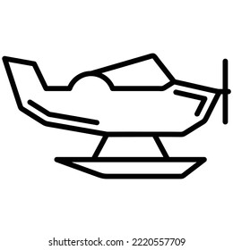Seaplane icon vector image. Can also be used for web apps, mobile apps and print media.