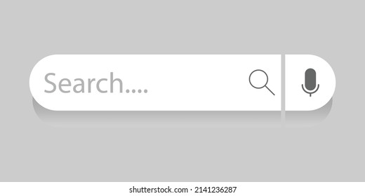 Search and address bar vector illustration for web and mobile apps template.