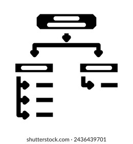 search algorithm glyph icon vector. search algorithm sign. isolated symbol illustration