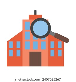 Search Apartment Vector Flat Icon For Personal And Commercial Use.
