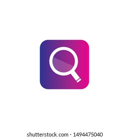 Search app cover design illustration vector 