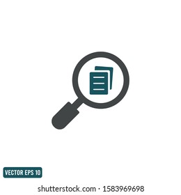 Search Archive Icon Vector Design Element Logo Template