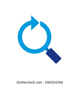 Search Arrow Logo Icon Design
