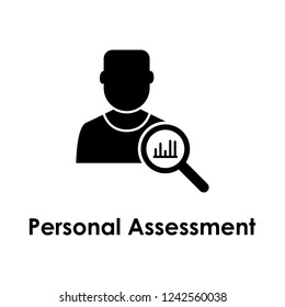 search assessment, personal assessment icon. Element of business icon for mobile concept and web apps. Detailed search assessment, personal assessment icon can be used for web