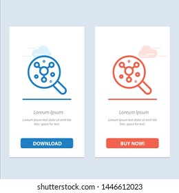 Search, Atom, Molecule, Science  Blue and Red Download and Buy Now web Widget Card Template