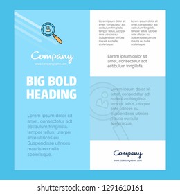 Search avatar  Business Company Poster Template. with place for text and images. vector background