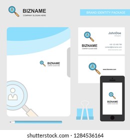 Search avatar  Business Logo, File Cover Visiting Card and Mobile App Design. Vector Illustration
