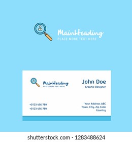 Search avatar  logo Design with business card template. Elegant corporate identity. - Vector