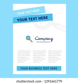 Search avatar  Title Page Design for Company profile ,annual report, presentations, leaflet, Brochure Vector Background