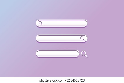 Buscar en el fondo de la interfaz del sitio web. Ilustración vectorial para Icono 3d.