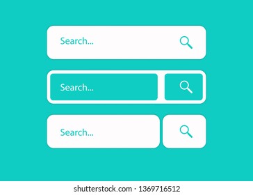 Search bar. Search boxes ui template. UI interface template isolated on background