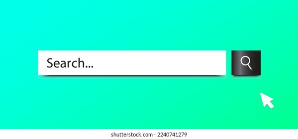 Search bar. Browser button for website and UI design. Search form template. web search concept