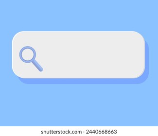 Search bar. Browser button for website and UI design. Search form template. web search concept. Vector illustration