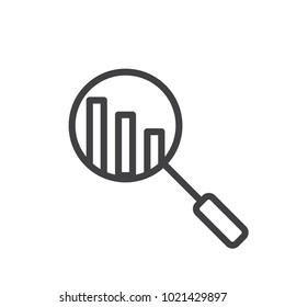 search bar chartoutline icon