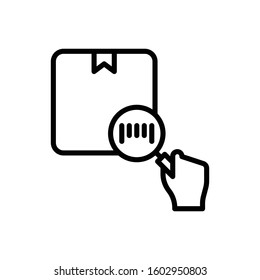 Search Bar code Illustration Icon. vector outline symbol.