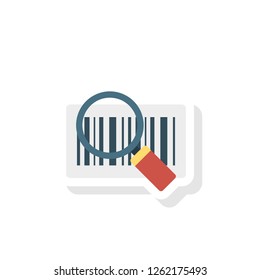 search   bar code  magnifier  