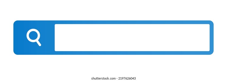 Search bar and copy space. Search box. Vector.