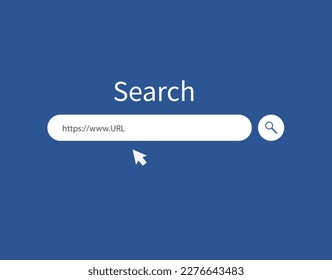 Search bar design element. Search Bar. Modern design of internet page. Vector illustration.
