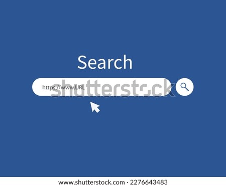 Search bar design element. Search Bar. Modern design of internet page. Vector illustration.
