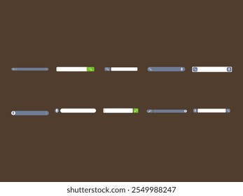 Search Bar Design Element Set