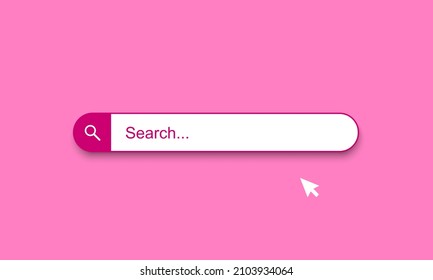 Search bar design element. Search Bar for UI. Vector illustration
