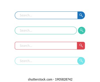 Search bar design element. Search Bar for website and UI, mobile apps. Vector illustration