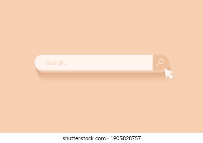 Search bar design element. Search Bar for website and UI, mobile apps. Vector illustration