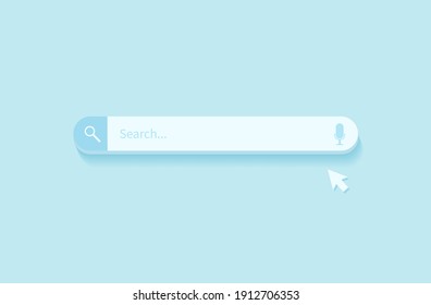 Search bar design element. Search Bar for website and UI, mobile apps. Vector illustration