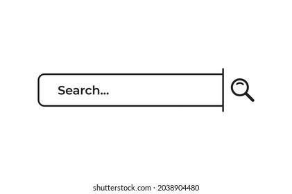 plantilla de diseño de barra de búsqueda para el sitio web de ui. ilustración de vector