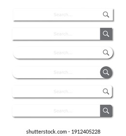 Search bar element set or search boxes with shadow