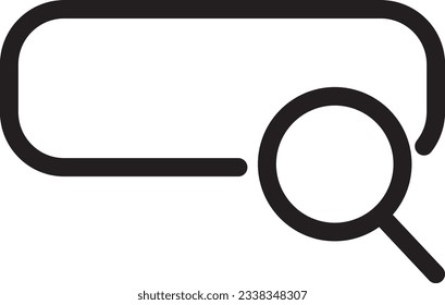 Search Bar Find Outline Icon