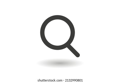Search bar flat icon on a white background