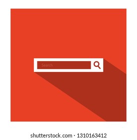 Search bar flat icon. Vector.