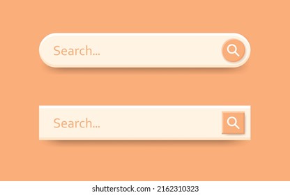 Search bar in flat style. Website address vector illustration on isolated background. Internet link sign business concept.