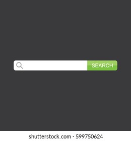 Search bar, flat web design element