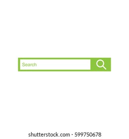Search bar, flat web design element