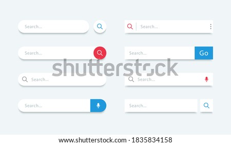 Search bar. Search forms for websites. www search. Web and ui interface.
