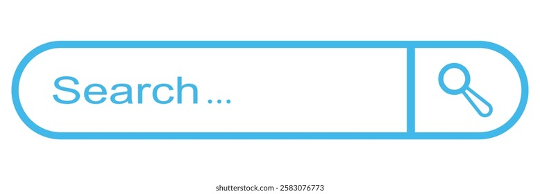 Search bar graphic design element. Vector line. Search Bar. Examine, Magnifier, Business, Search Engine, Icon, Web, Internet, Website, Explore. magnifying glass and voice  microphone Search. EPS 10