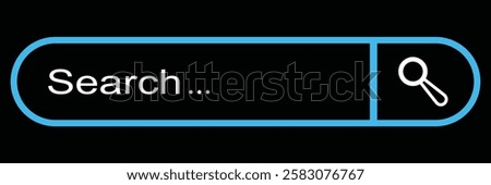 Search bar graphic design element. Vector line. Search Bar. Examine, Magnifier, Business, Search Engine, Icon, Web, Internet, Website, Explore. magnifying glass and voice  microphone Search. EPS 10