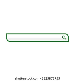 Search Bar In Green Line And Rectangle Shape

