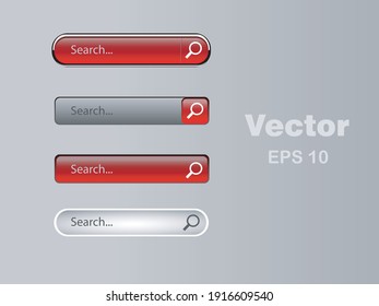 Search bar icon. 3d vector design.