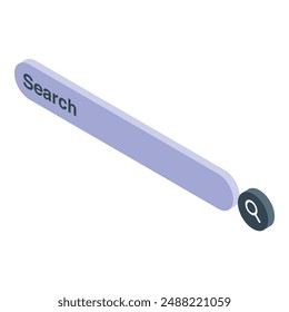 Suchen Bar Symbol Button zeigt Internet-Browsing und Website-Navigation